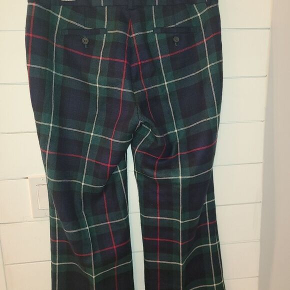 J. Crew Green and Red Dress Pants with Tartan Pattern - Picture 4 of 7